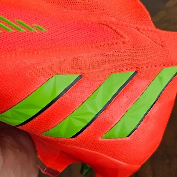 Adidas Predator Edge+ Plus SG Soccer Cleats Data Pack GW1038 Solar Red W 6.5 New - Picture 11 of 14